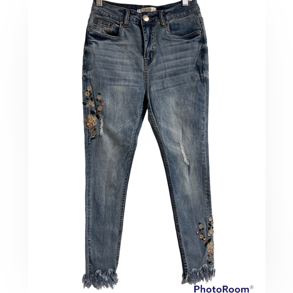 K Jordan embellished jeans